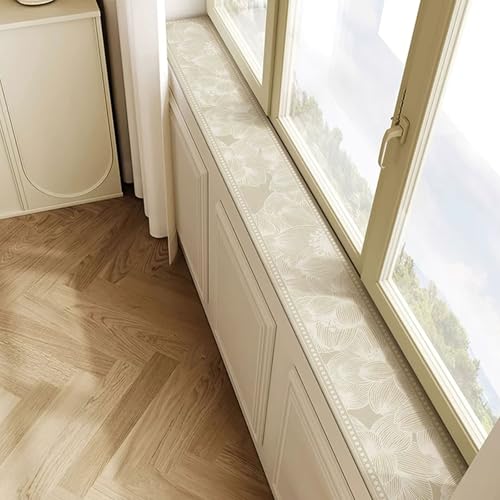 LumaGrove Floral Print Window Sill Mat, Ultra-Narrow Waterproof Pad for