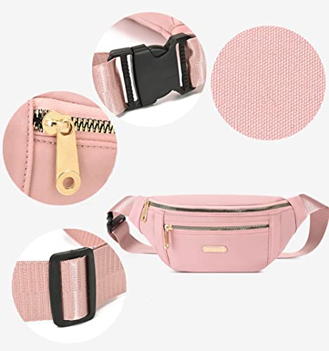 Estwell Bum Bag Fanny Pack Men Women Fashion Festival Fanny Pack Travel Waist Pack Lightweight Adjustable Waist Bag for Running Walking Hiking Jogging Beige - Image 3