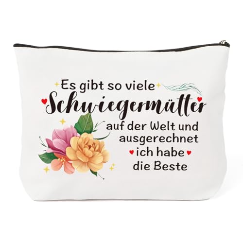Schwiegermutter Geschenke, Geschenke für Schwiegermutter, Geschenk Schwiegermutter Geschenke Weihnachten Muttertagsgeschenk Schwiegermutter Beste Schwiegermama Geschenkideen Geburtstag Kosmetiktasche