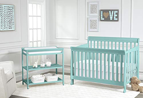 Suite Bebe Riley 4-in-1 Convertible Crib, Sea Turquoise Finish