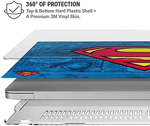 Skinit Case + Skin Compatible with MacBook Pro 16in (2019-20) - Officially Licensed Warner Bros Superman Logo Design