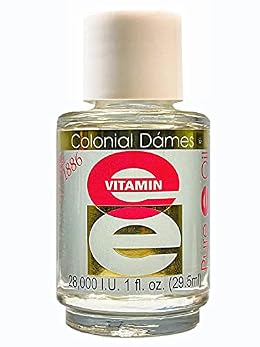 Colonial Dames 28,000 IU Pure Vitamin E Oil 1 fl. Oz. - Nighttime Skin Therapy Oil - Vitamin E-Oil for Hydrated Youthful Looking Skin