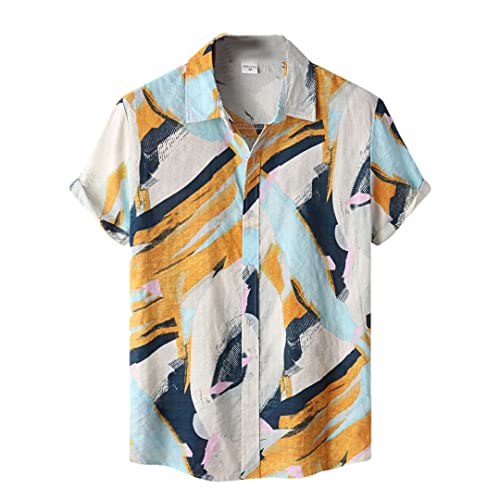 Chemise d'été homme motif floral grand choix taille 3XL chic
