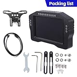 AODEFAXSIM 5インチ シミュレーター ダッシュ ディスプレイ Sim Racing Dashboard USB接続 SimHub対応 **包括的なマウントキット付属** レーシングシミュレーター 用 簡単取り付け