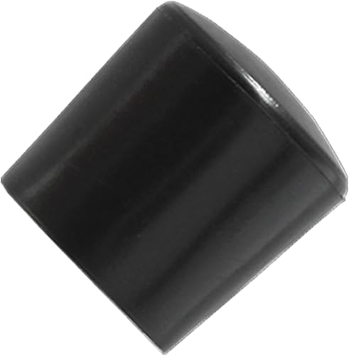 Miniatura 5 de Paquete de 30 tapas redondas de vinilo negro  58 pulgadas de diámetro PVC flexible protector de goma suave tapa de plástico para muebles poste de