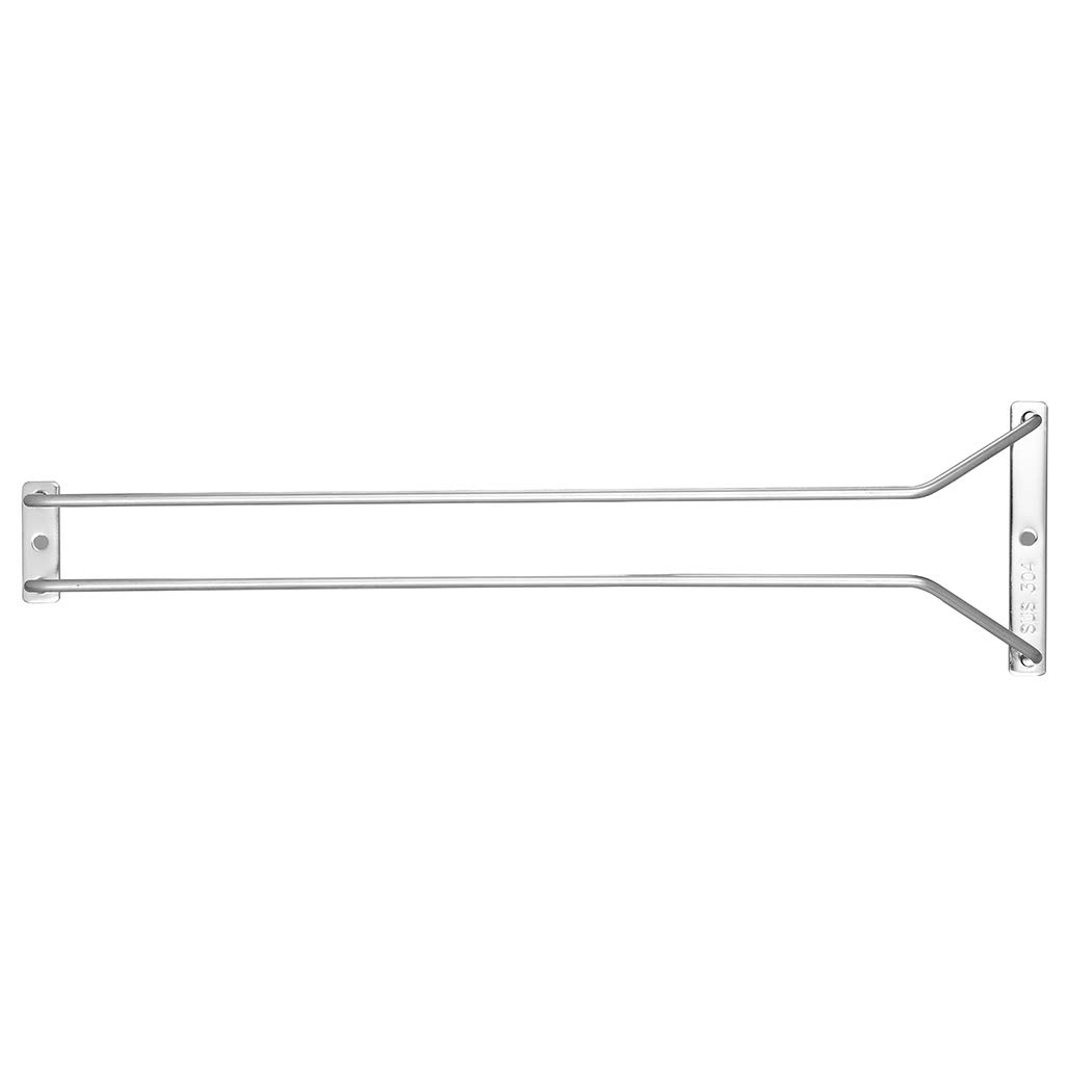 Sotto Armadio Stemware Rack Supporto Supporto Vino Telaio In Acciaio Inox 15.8 Pollice 1 Serie