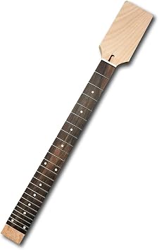 Yinfente Electric Guitar Neck Unfinished 22 fret For Electric Guitar Replacement Maple Mahogany Wood