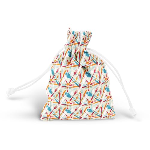 Image of ArtzFolio Knife & Spoon | Pouch Wrist Potli Bag | Bag for Weddings & Casual Parties