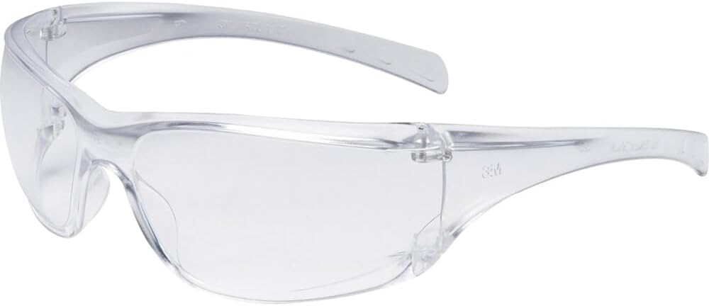 Safety Glasses, Virtua AP, Side Shields, Anti-Fog Clear Lens,Clear Frame