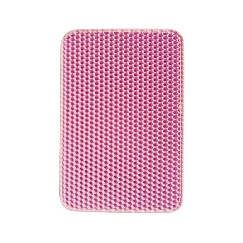 Tapis de litière pour chat rose 30x50cm double couche lavable