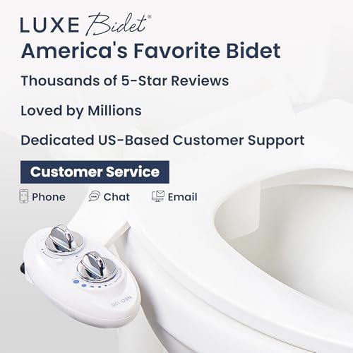 LUXE Bidet NEO 120 - Single Nozzle, Self-Cleaning, Non-Electric Bidet Attachment for Toilet Seat, Adjustable Water Pressure, Rear Wash (White) — view 6