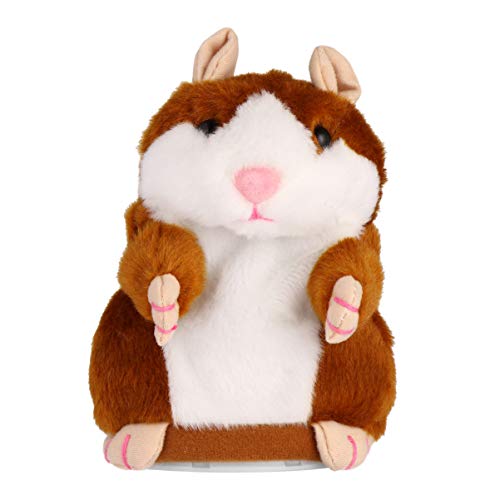 Toyvian Brinquedo de Pelúcia de Hamster Falante Elétrico Mimetismo Brinquedo de Animal de Estimação