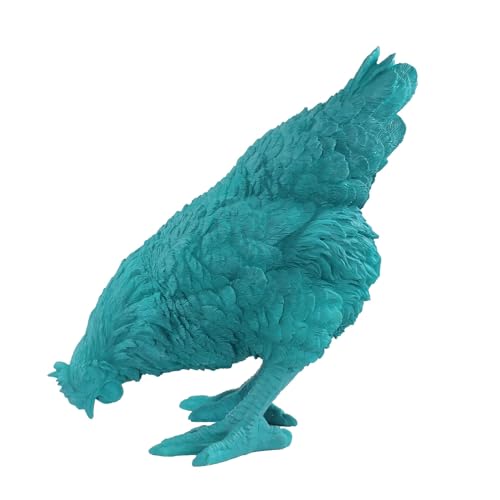 colourliving Deko Hühner DekoDiven einzigartige Huhn Deko für Haus & Garten (Aqua Colada, pickend)