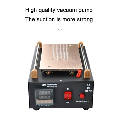 Separador de pantalla LCD con bomba de vacío integrada y control de temperatura ajustable, para reparación de cristal de pantalla táctil de teléfono móvil