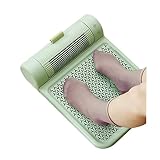 VITEIN Fußwärmer für zu Hause Büroheizungen Toaster tragbare elektrische Heizgeräte kleine Heizgeräte (Color : Green, S : 43 * 33 * 10.3cm)