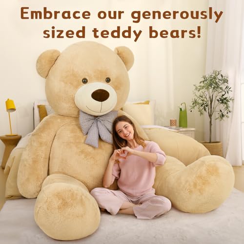 Image of MaoGoLan Giant Teddy Bear 10ft Stuffed Animal, Huge Jumbo Size 10 Feet Teddy Bear Plush, Charming and Fluffy Teddy Bear for Decorations, Celebrations,Valentines Day,Baby Shower,Brown