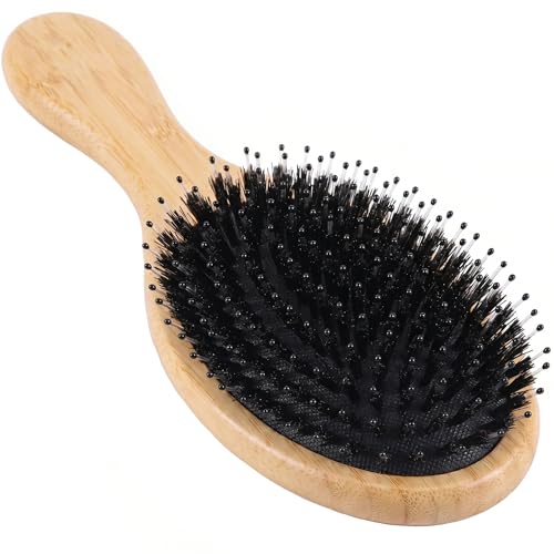 Boar Bristle Hair Brush for Fine and Thin Hair