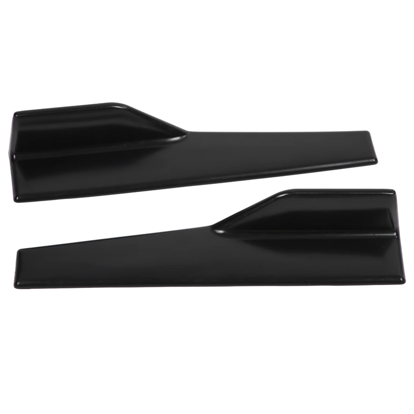 Séparateur de Jupes latérales | 2 pcs Voiture Universel Brillant Noir Côté Jupe Rocker Splitter Winglet Ailes Canard Diffuseur Bas de Caisse Jupe latérale Universelle+Jupe latérale Universelle Jupe l