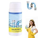 Drainelix pulitori per scarichi in schiuma extra forte, pulitore per scarichi del lavello, altamente efficace con schiuma attiva, include spazzola di scarico, adatto per tutti i tubi in cucina (1 PC)