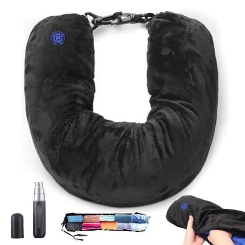 BB BAREKHOME Oreiller tubulaire rechargeable pour voyage, oreiller cervical et cou, oreiller tubulaire de voyage, oreillers cervicaux pour dormir, oreiller...