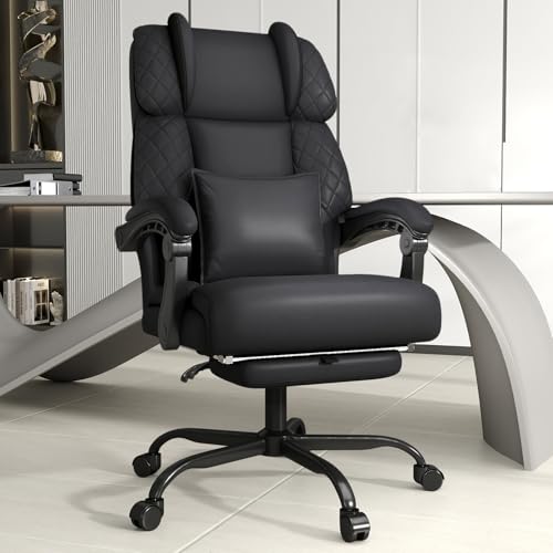 Ergonomic Office Chair with Footrest,High Back Executive Home Office Desk
