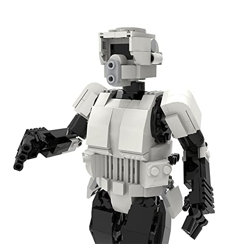 Wimiu Space Wars Scout Trooper Robot, Collectible Mech Robot Building Toy, The Vintage Collection Gaming Figure, New 2022 Building Block Model (419 Pieces) #TOP4