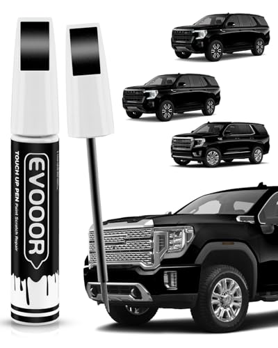 EVOOOR Onyx Black(GBA/WA8555) Touch Up Paint Compatible with GMC Exact Match 2 in 1 Touch up Paint for Chips and Nicks Repair with 2pcs Disposable Micro Applicators