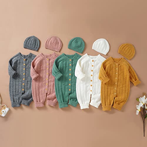 Mubineo Infant Baby Girl Boy Fall Winter Thick Knit One Piece Outfit Romper Jumpsuit Sweater Outwear2
