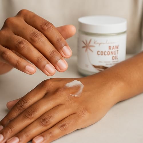 Kapuluan Pure Coconut Oil for Hair, Skin - Raw Extra Virgin Coconut Oil - Pure Unrefined Cold Pressed Oil with MCTs for Body Care or Haircare, Hair Growth, Aceite de Coco Natural, 100ml