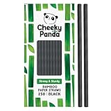 The Cheeky Panda Cannucce Nere di Bamboo | 250 Pezzi | 200mm