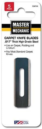 704744 Carpet Knife Blade, 5-Pack