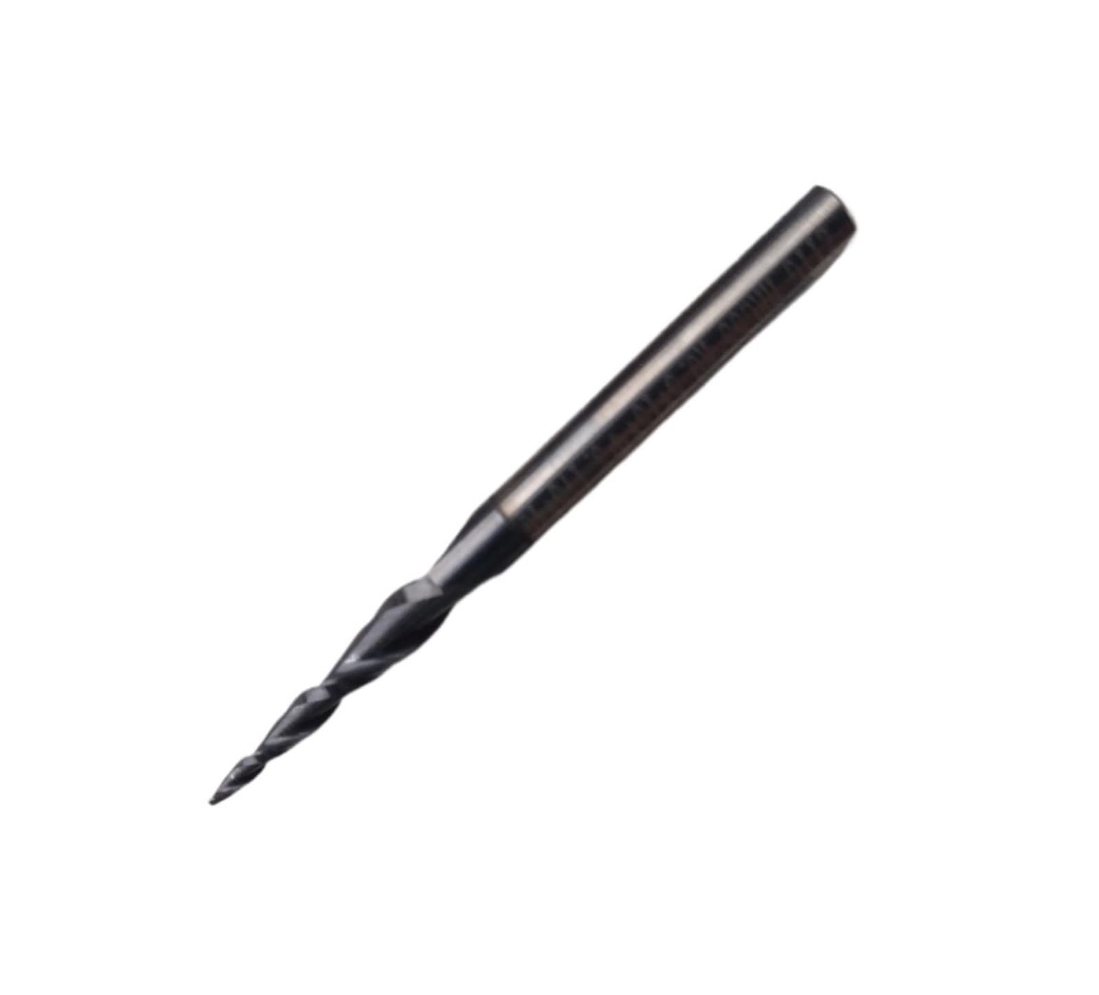 1 Pz R0.25/R0.5/R0.75/R1.0 3.175mm 1/8 "2F D4mm HRC55 Carburo Solido Cono Sfera Naso Fresa Strumenti for Incisione Su Legno
