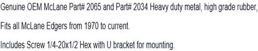 Replacement for McLane Deflector/Part# 2065 Original Part+Screw 1/4-20x1/2 Hex OEM
