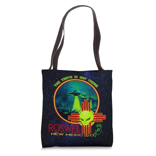 Roswell New Mexico Alien Spaceship Crash Souvenir Tote Bag