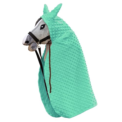 Capa para Caballo Hobby Horse de alta costura textil color Menta