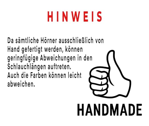 Afrikanischer Wasserbüffel 43cm - naturgetreue Kunsthörner von Motes Masken, handgefertigt, robust & leicht – Ideal für Krampus, Perchten, Partys & Themenveranstaltungen und Deko (afrik.WB1)