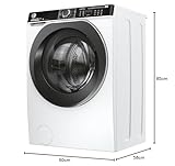 Hoover H-WASH&DRY 500 HDP 5106AMBC/1-S Waschtrockner/Energieeffizienzklasse D/A/Füllmenge Waschen 10 kg/Trocknen 6 kg / 1500 U/min. / Active Steam/BPM Inverter Motor/WiFi & Bluetooth