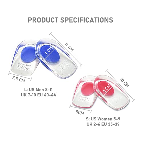 VivoFoot cuscinetti per tallone in gel, inserti