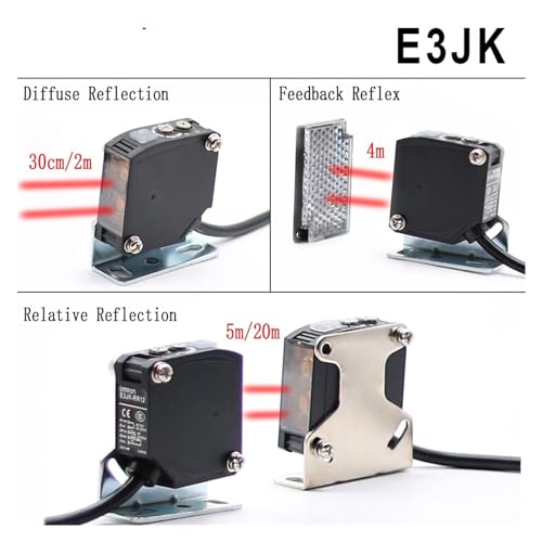 Capteur de rétroaction E3JK-DR12 interrupteur photoélectrique réflexion diffuse 30 cm 4 m
