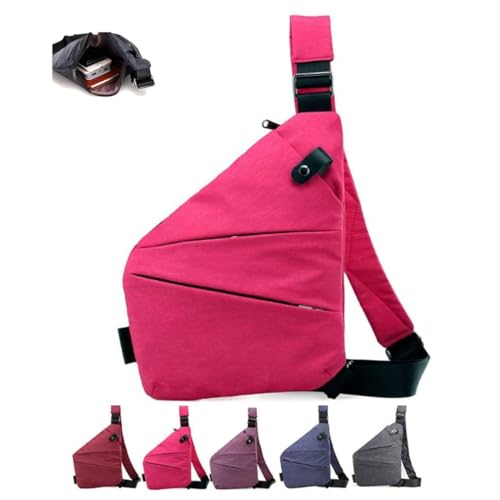 Image of Anti Theft Travel Bag for Women Men, The Slim Carry Sling Bag, Personal Flex Travel Purses Crossbody Bags Multi Pocket