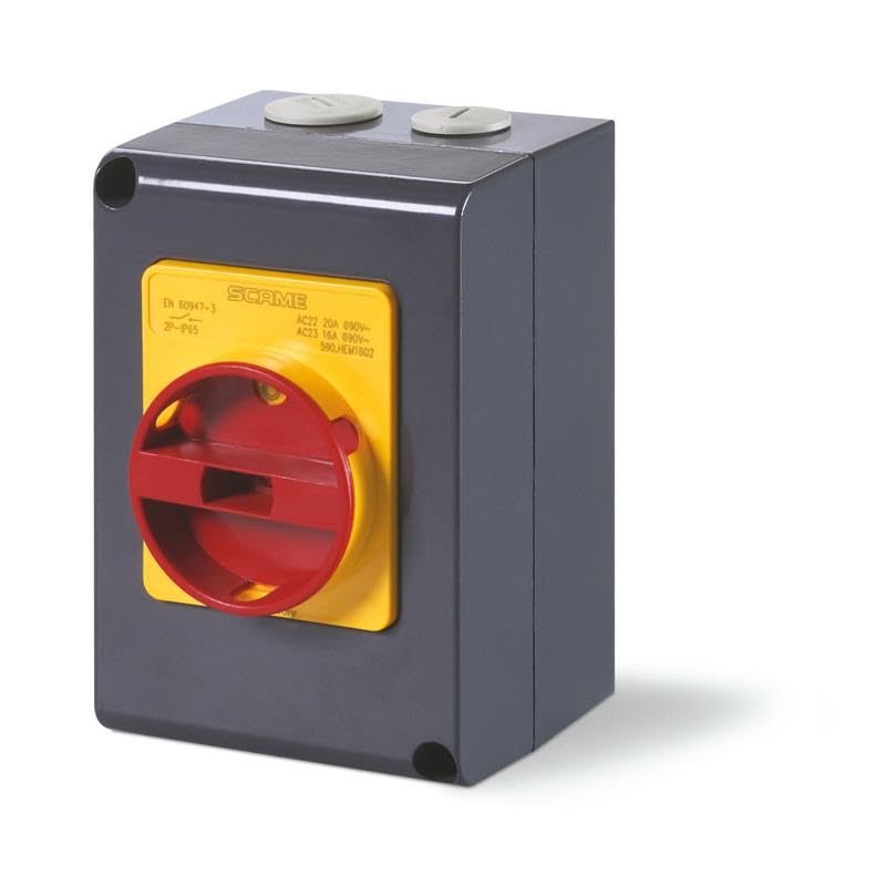 Commutateur de roulement Scame 32A 3 pôles boîtier aluminium finition industrielle