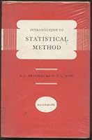 Introduction to Statistical Method Parts I & II B000SEKR9W Book Cover
