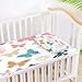 Burbuja Baby Cooling Mat Colorful Butterfly Bed Pad Ice Silk Cool Mat for Crib Mattress, Sleeping Pad with Pillowcase for Girl Boy, 28x52 in