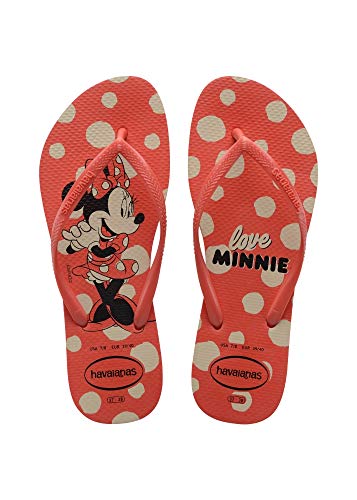Chinelo Slim Disney, Havaianas, Feminino, Vermelho Crush, 37/38