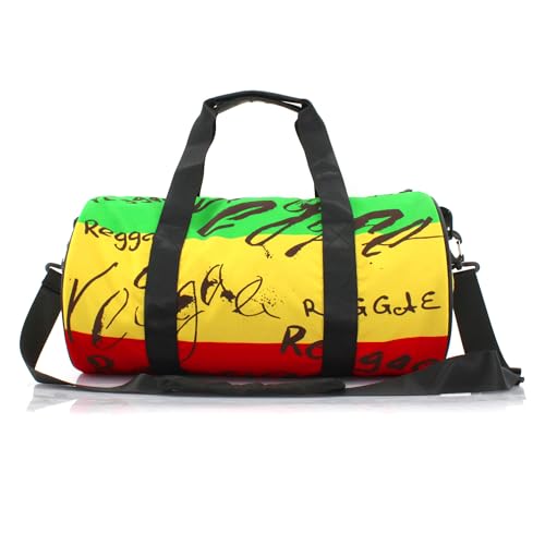 Duffel Bag Gym Bag for Men Women Lightweight with Inner Pocket for Travel Sports Swimming Fitness Shoulder Strap Jamaica Reggae(Reggae)