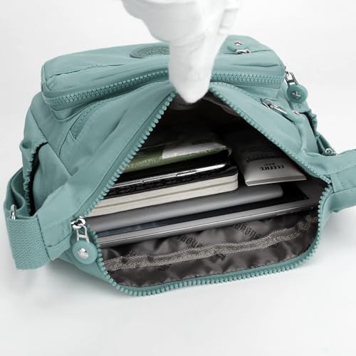 Image of PALAY Women Crossbody Bag Waterproof Nylon Multi-layer Crossbody Bag Casual Satchel Bag Shoulder Bag Messenger Bag Travel Crossbody Bag Day Pack