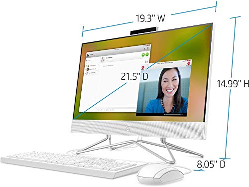 Hp 22 All-In-One Desktop Computer 21.5" Fhd Ips Display Amd Athlon Gold 3150U 16Gb Ddr4 512Gb Ssd Dvd Amd Radeon Graphics Webcam Win 10 + Hdmi Cable #TOP1
