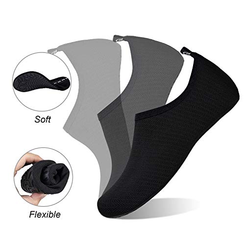 Image of WateLves Water Shoes for Womens Mens Barefoot Quick-Dry Aqua Socks for Beach Swim Surf Yoga Exercise New Translucent Color Soles