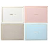 Hallmark Signature Gold Boxed Stationery Note Cards Assortment—Congratulations Cards, Blank Cards,...