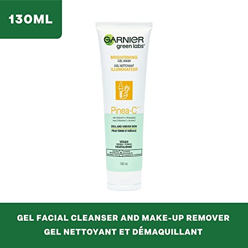 AmazonUs/LORCD Garnier SkinActive Green Labs Brightening Gel Washable Cleanser with Vitamin C and for Dull and Uneven Skin 4.4 Packaging May Vary, Pinea-C, Pineapple, 13.2 Fl Oz